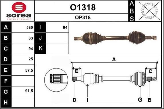 SNRA O1318 - Приводной вал avtokuzovplus.com.ua