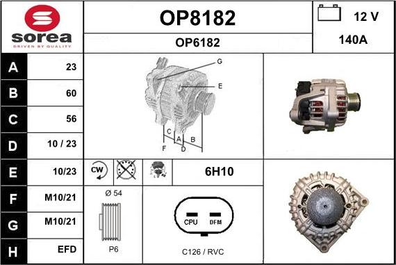 SNRA OP8182 - Генератор autocars.com.ua