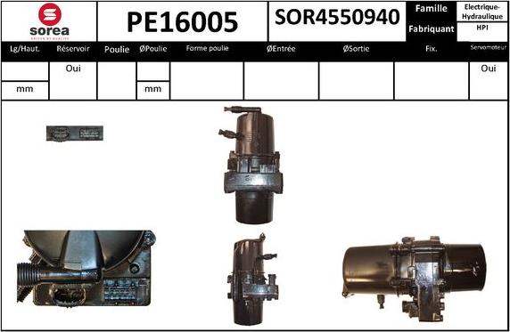 SNRA PE16005 - Гідравлічний насос, рульове управління, ГУР autocars.com.ua