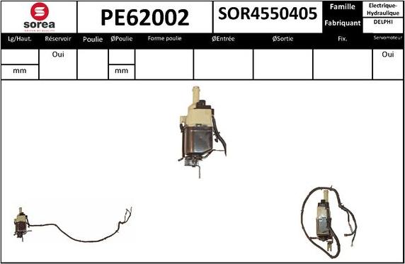 SNRA PE62002 - Гидравлический насос, рулевое управление, ГУР autodnr.net