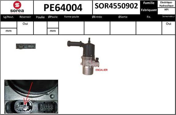 SNRA PE64004 - Гидравлический насос, рулевое управление, ГУР autodnr.net