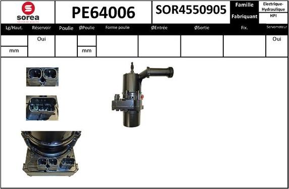 SNRA PE64006 - Гідравлічний насос, рульове управління, ГУР autocars.com.ua