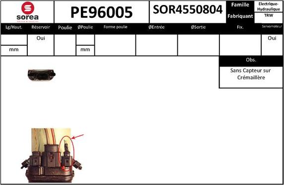 SNRA PE96005 - Гидравлический насос, рулевое управление, ГУР autodnr.net