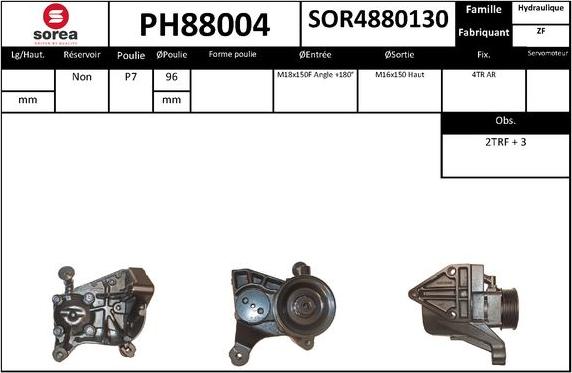 SNRA PH88004 - Гидравлический насос, рулевое управление, ГУР avtokuzovplus.com.ua