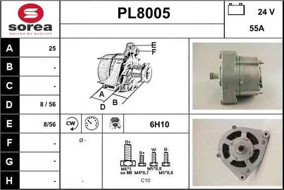 SNRA PL8005 - Генератор avtokuzovplus.com.ua