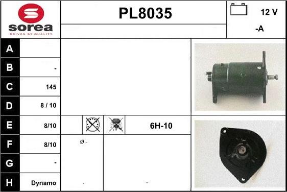 SNRA PL8035 - Генератор autocars.com.ua