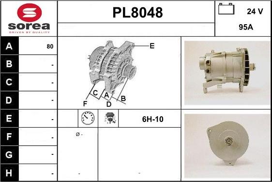 SNRA PL8048 - Генератор autocars.com.ua