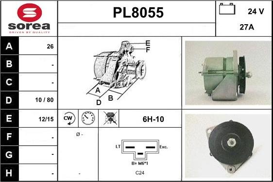 SNRA PL8055 - Генератор avtokuzovplus.com.ua