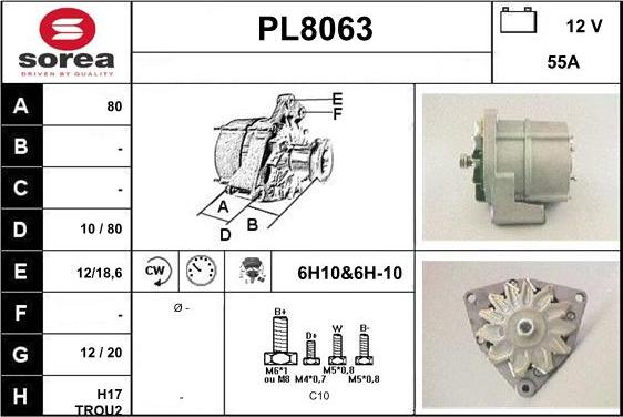 SNRA PL8063 - Генератор autocars.com.ua