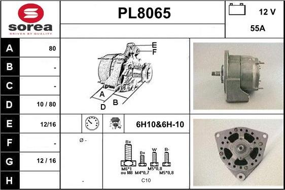 SNRA PL8065 - Генератор autocars.com.ua