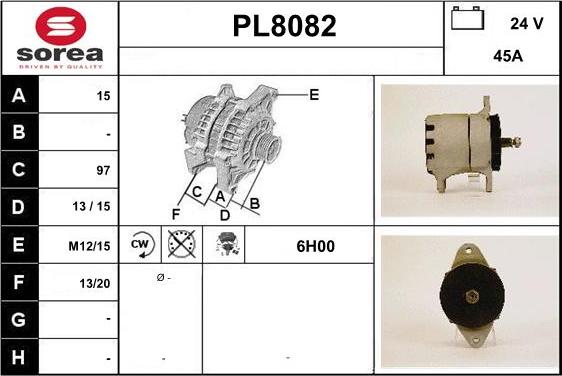 SNRA PL8082 - Генератор autocars.com.ua