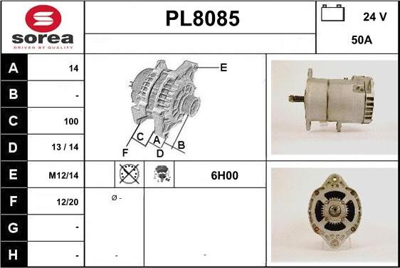 SNRA PL8085 - Генератор autocars.com.ua