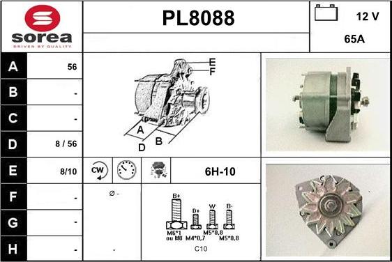 SNRA PL8088 - Генератор avtokuzovplus.com.ua