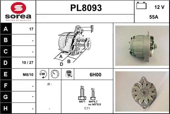 SNRA PL8093 - Генератор avtokuzovplus.com.ua