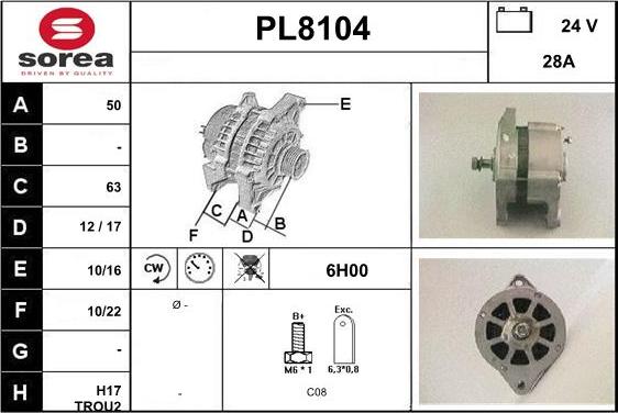 SNRA PL8104 - Генератор autodnr.net