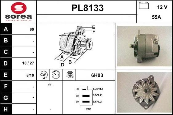 SNRA PL8133 - Генератор avtokuzovplus.com.ua