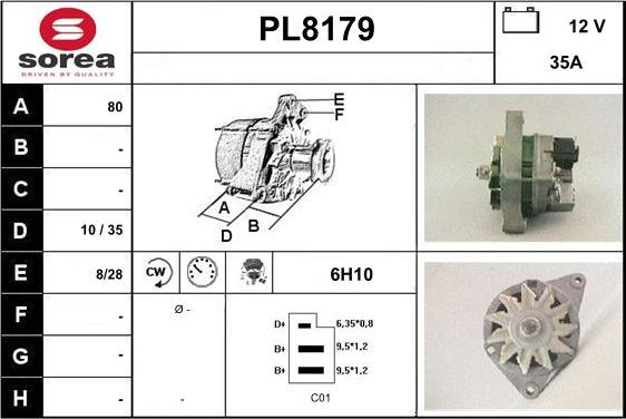 SNRA PL8179 - Генератор avtokuzovplus.com.ua