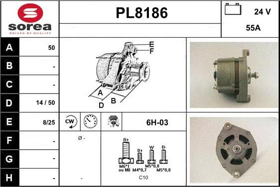 SNRA PL8186 - Генератор autocars.com.ua