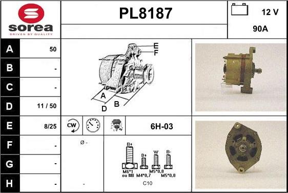 SNRA PL8187 - Генератор autocars.com.ua