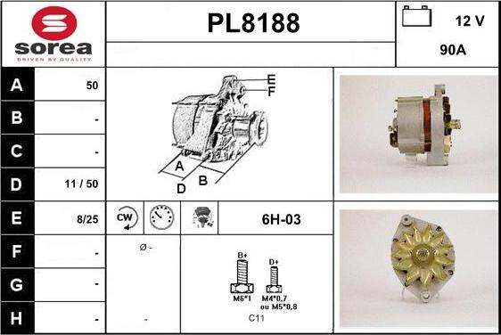 SNRA PL8188 - Генератор avtokuzovplus.com.ua