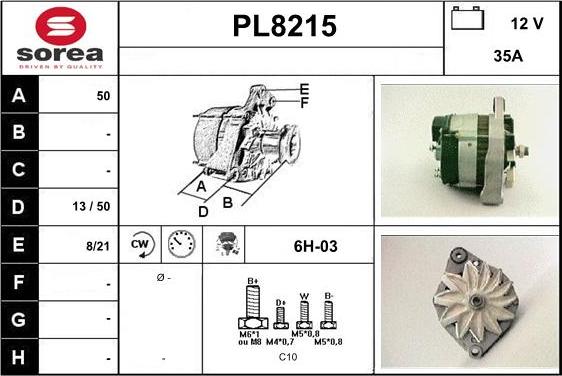 SNRA PL8215 - Генератор autocars.com.ua