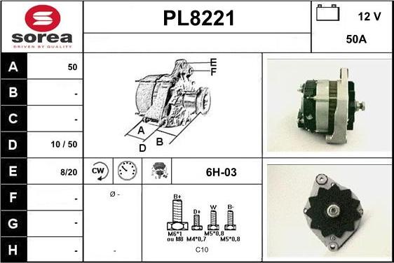 SNRA PL8221 - Генератор autocars.com.ua