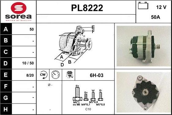 SNRA PL8222 - Генератор autocars.com.ua