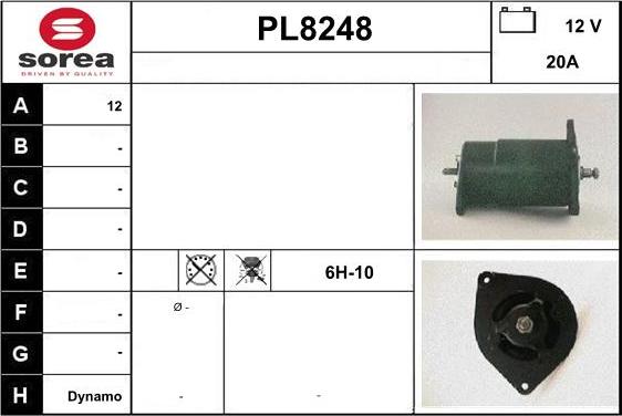 SNRA PL8248 - Генератор autocars.com.ua