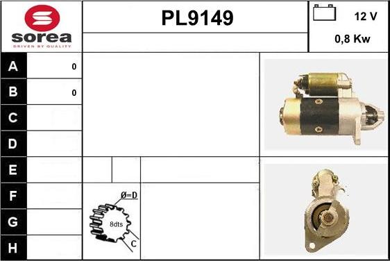 SNRA PL9149 - Стартер autodnr.net