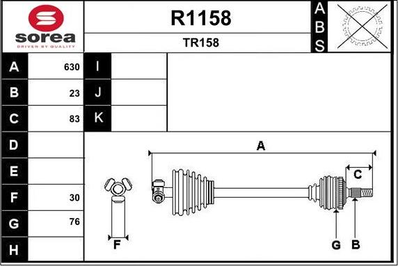 SNRA R1158 - Приводной вал autodnr.net