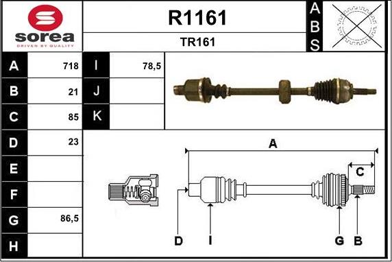 SNRA R1161 - Приводной вал avtokuzovplus.com.ua