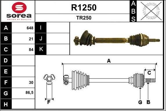 SNRA R1250 - Приводной вал avtokuzovplus.com.ua