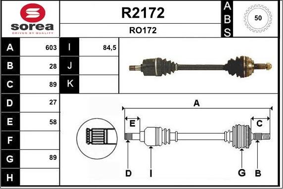 SNRA R2172 - Приводний вал autocars.com.ua