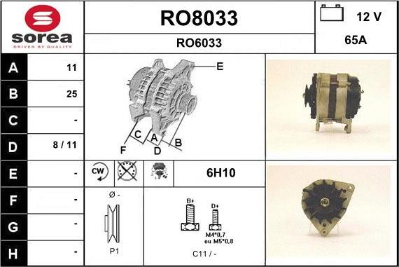 SNRA RO8033 - Генератор autocars.com.ua