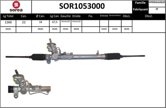 SNRA SOR1053000 - Рулевой механизм, рейка autodnr.net