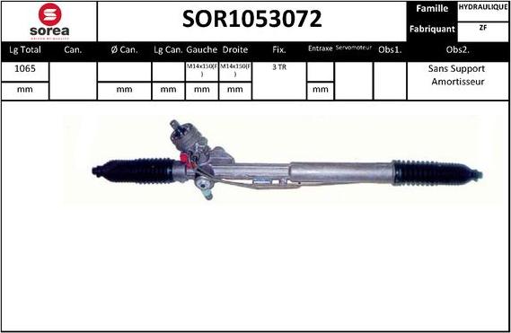 SNRA SOR1053072 - Рулевой механизм, рейка avtokuzovplus.com.ua