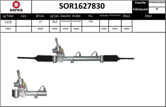 SNRA SOR1627830 - Рулевой механизм, рейка autodnr.net