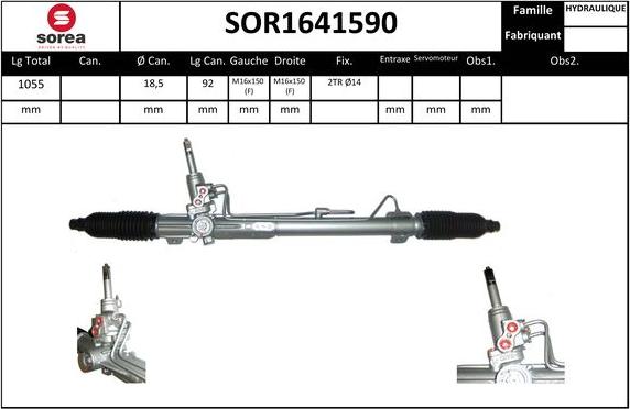 SNRA SOR1641590 - Рулевой механизм, рейка autodnr.net