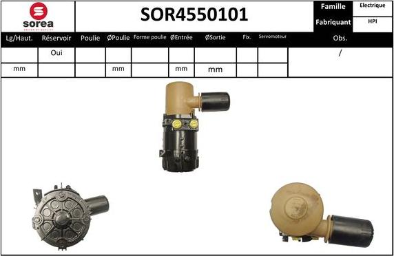 SNRA SOR4550101 - Гидравлический насос, рулевое управление, ГУР autodnr.net