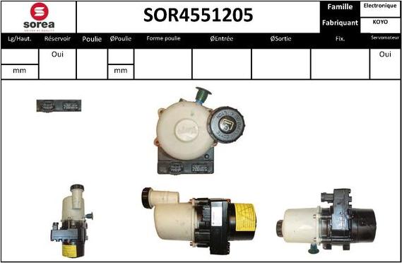 SNRA SOR4551205 - Гидравлический насос, рулевое управление, ГУР avtokuzovplus.com.ua
