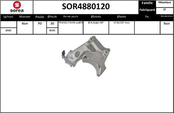 SNRA SOR4880120 - Гідравлічний насос, рульове управління, ГУР autocars.com.ua