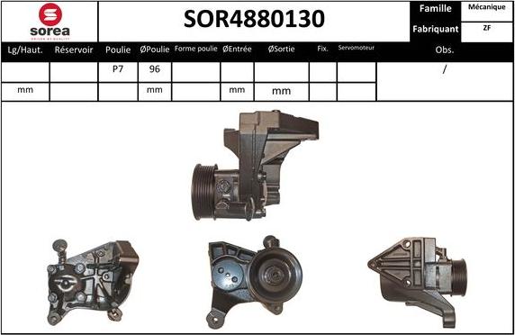 SNRA SOR4880130 - Гідравлічний насос, рульове управління, ГУР autocars.com.ua