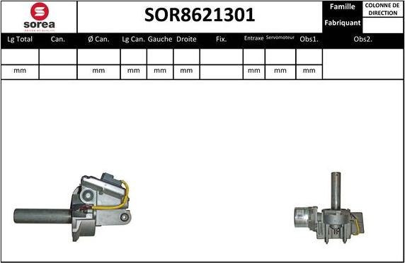 SNRA SOR8621301 - Рульова колонка autocars.com.ua