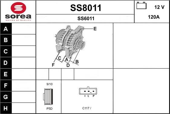 SNRA SS8011 - Генератор autocars.com.ua