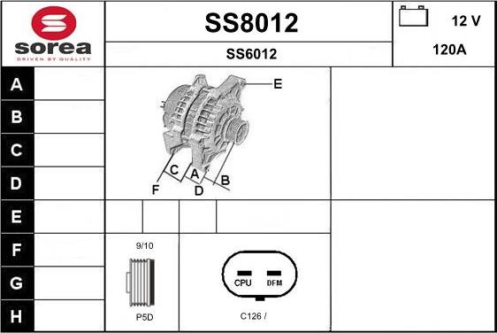 SNRA SS8012 - Генератор autocars.com.ua