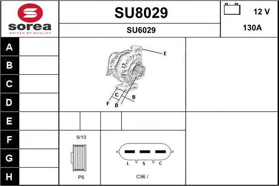 SNRA SU8029 - Генератор autocars.com.ua