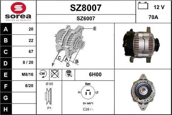 SNRA SZ8007 - Генератор autodnr.net