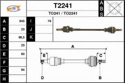 SNRA T2241 - Приводной вал autodnr.net