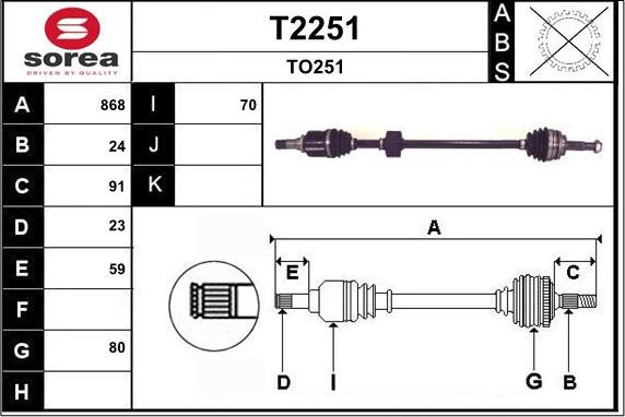 SNRA T2251 - Приводной вал autodnr.net