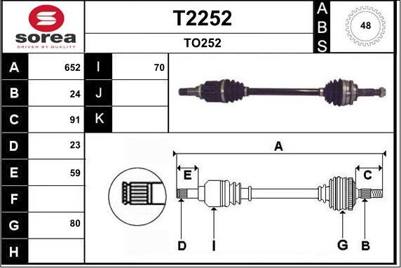 SNRA T2252 - Приводной вал autodnr.net